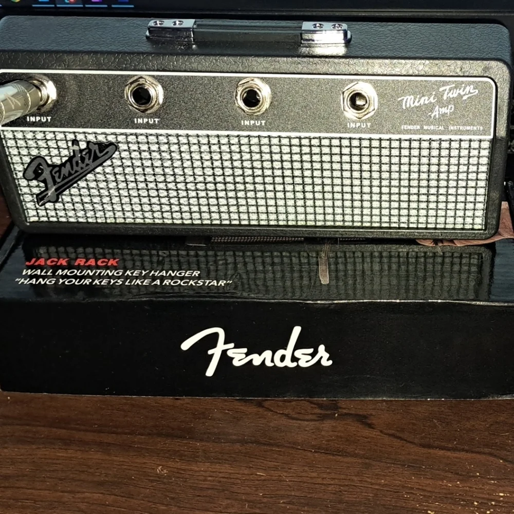 Fender Black Wall Mounted Key Hanger